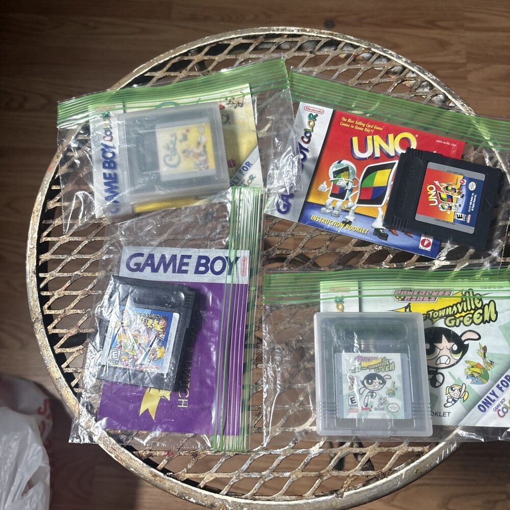 Nintendo Gameboy Cartridge Game Watch Gallery 2  Catz Uno Power Puff With Manual